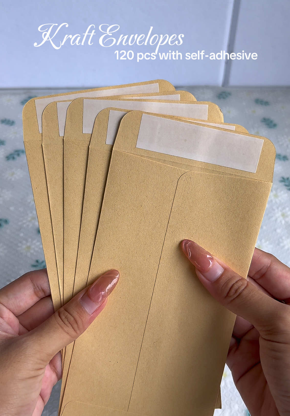 120 pcs Kraft paper money envelopes with self-adhesive #moneyenvelope #cashenvelopes #paperenvelope 