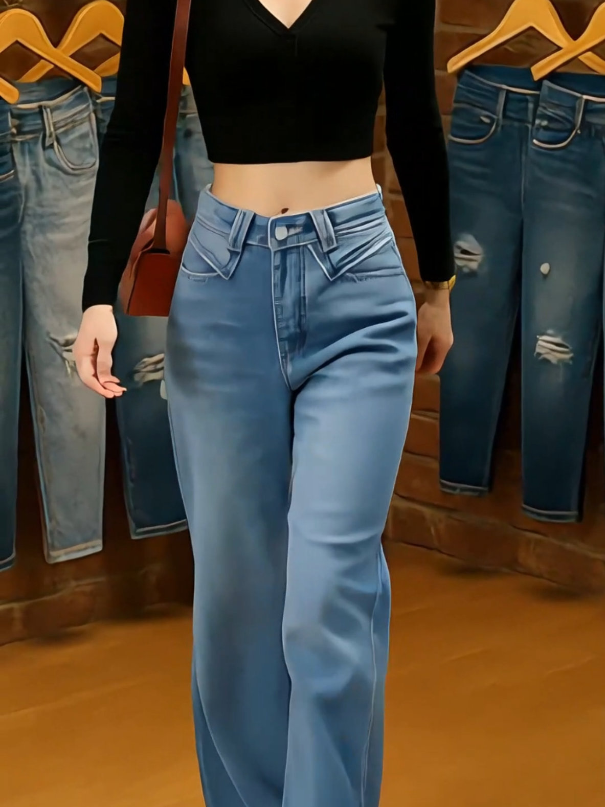 “Dáng suông nhưng cực tôn dáng – paradox thần thánh 😍” #congnhan #xuhuong #quanjeannu #quanjeanongsuong #quanjeanongrong 