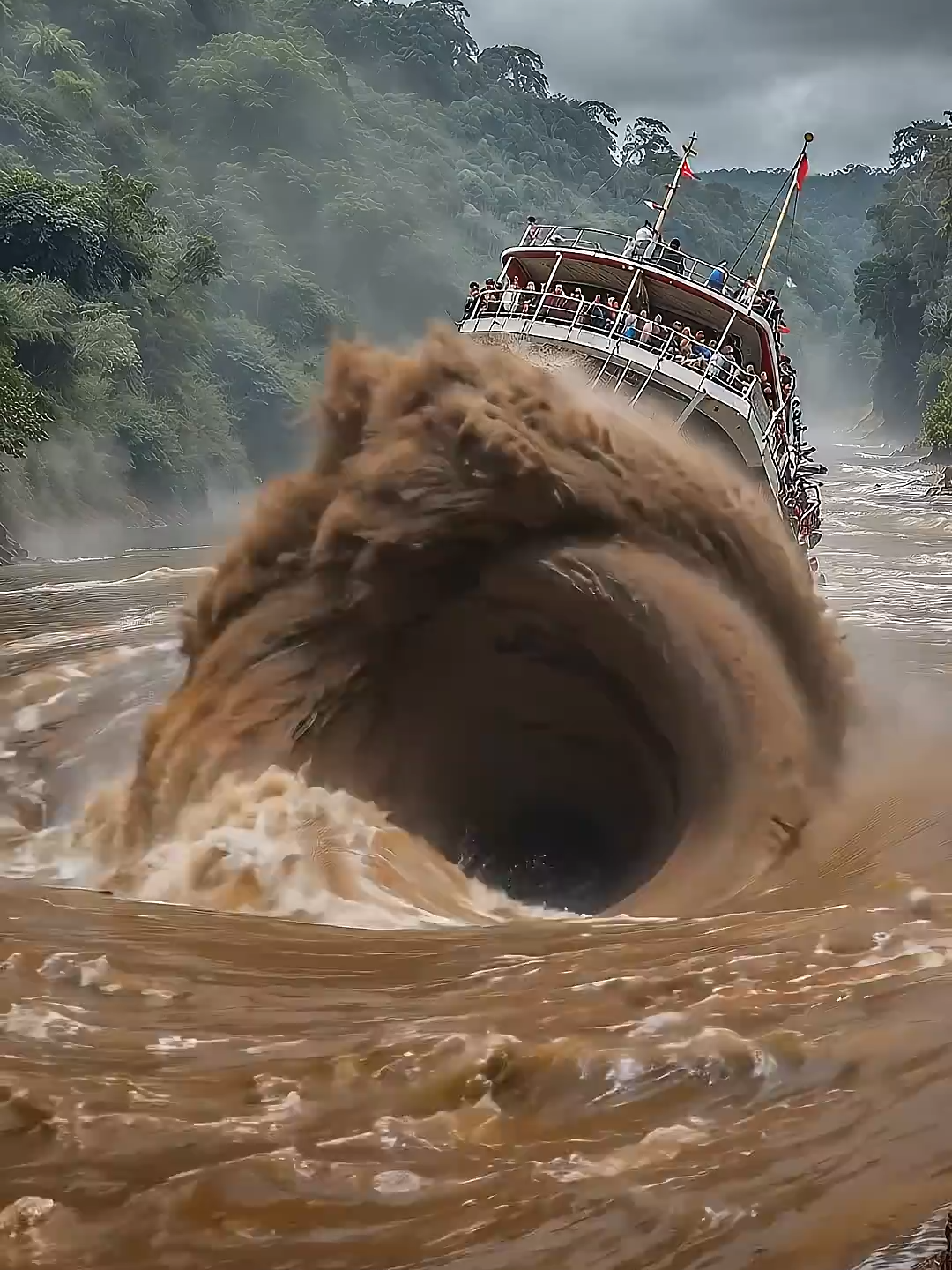🌪️Cyclone🆘 Happend for 5 Second!!!  Ultimate Save #usa #shorts #amazon  #river