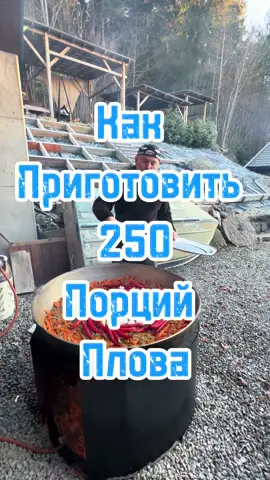 Вчера я приготовил 500 порций плова – два раза по 250 💥 Делиться таким опытом просто обязан – поэтому вот для вас полный видео-процесс большого плова: от закладки казана до готового блюда. Здесь вы увидите: 	•	как правильно подготовить мясо и морковь для большого объёма 	•	в каком порядке закладывать продукты 	•	как контролировать огонь и воду, чтобы плов не сгорел и не получился кашей 	•	мои личные лайфхаки для идеального плова на большую компанию Если мечтаете сами приготовить плов на сотни людей – это видео для вас 😎 Пишите в комментариях, на сколько человек вы бы хотели плов, и я подскажу, как всё рассчитать. Хештеги: #plov #plovparty #узбекскаякухня #большойплов #пловна500человек               