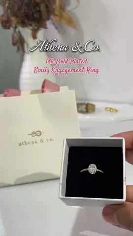 Looking for an affordable yet classy promise ring? This Athena & Co. 18k gold-plated ring is perfect for anniversaries, gifts, and surprises. 💍✨#PromiseRing #GoldPlatedRing #18KGoldPlated #EngagementRingPH #AffordableJewelry #AthenaAndCo #DaintyRing #OvalCutRing