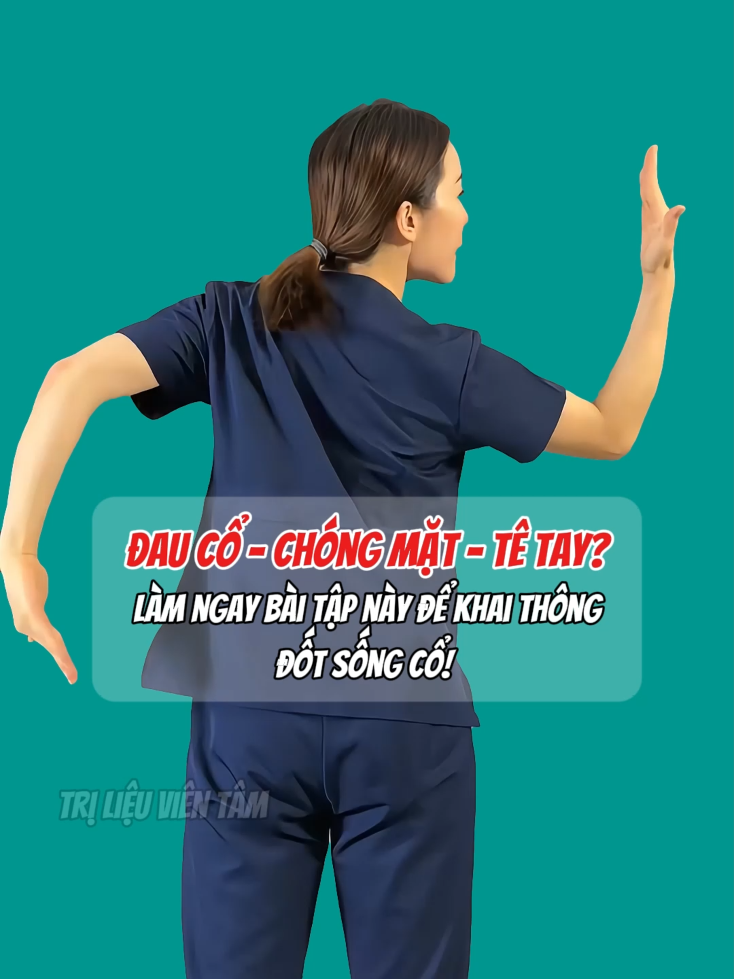 Đau cổ – Chóng mặt – Tê tay?    Làm ngay bài tập này để khai thông đốt sống cổ! #chiasekienthuc #baitapdaumoicovaigay #daumoivaigay #trilieuvientam#thoaihoacotsong #trịliệutựnhiên