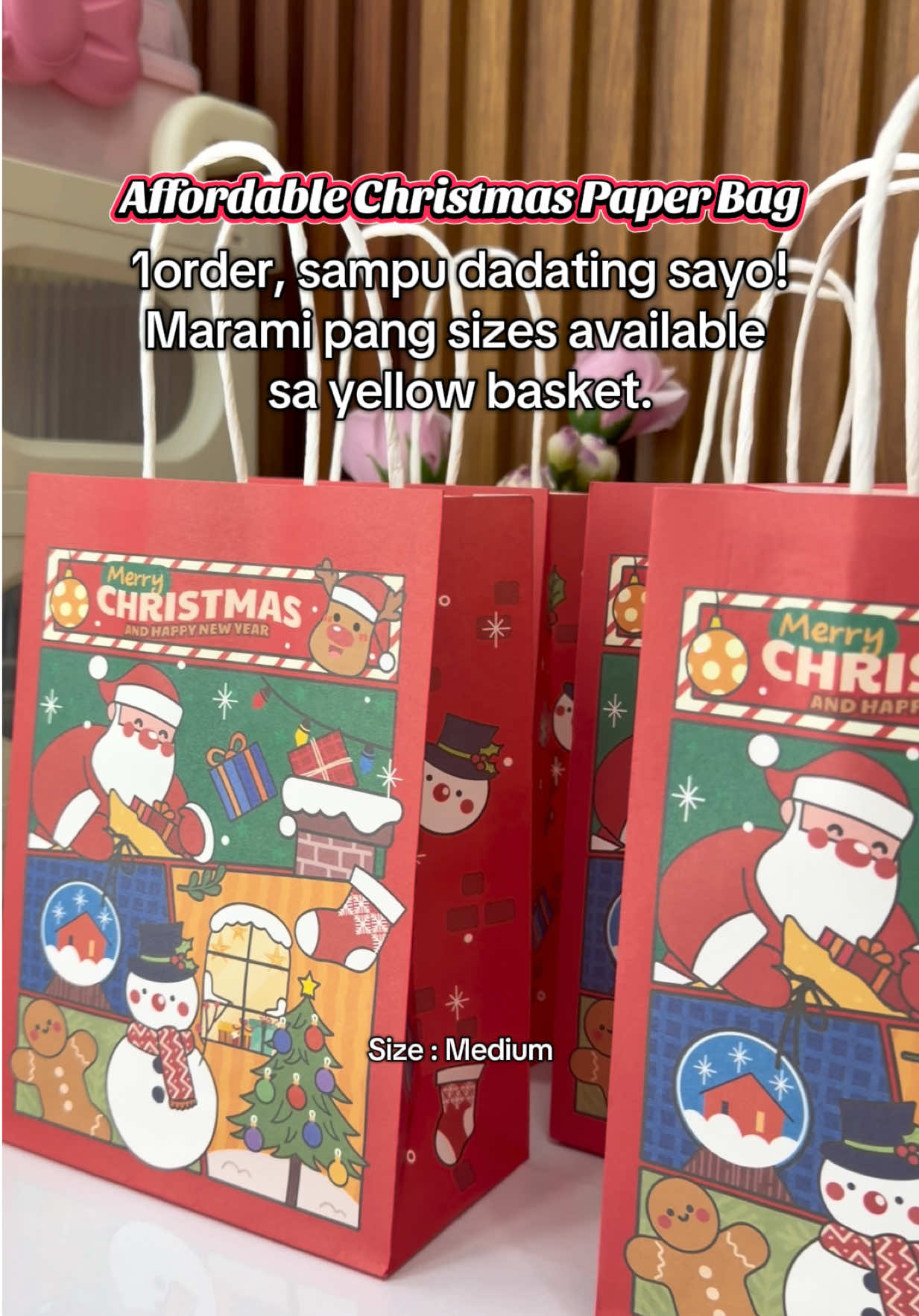 Kesa bumili pa sa labas dito nalang kay tiktok makakatipid ka pa 🤗 #ChristmasPaperBag #giftbag 