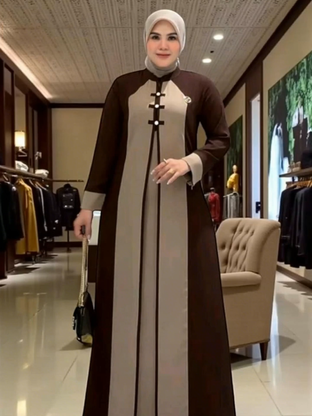 Raneva Dress by Zahra - Gamis Polos Simple Casual dan Elegan #gamis #dress #ootdhijabstyle #muslimah #kondangan 