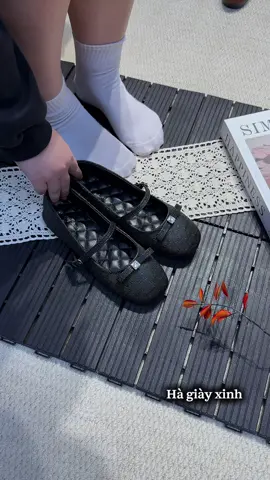 Giày búp bê bệt nữ nơ sần màu đen dễ phối đồ nha  #xuhuong #giaybupbenu #giaynuthoitrang #giaynudep #hagiayxinh 