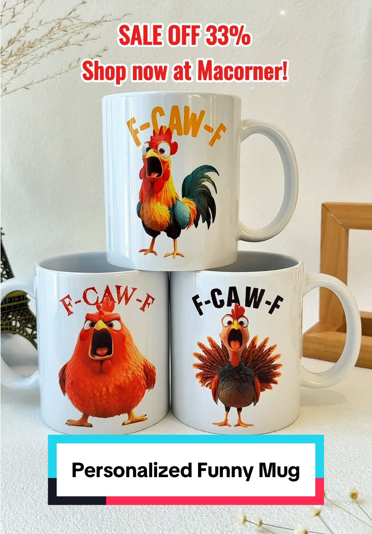 Perfect for the cheeky coffee lover, get a shared laugh with F-Caw-F! ☕😉 #macorner #mug #funnymug #coffeelovers #coworkergifts