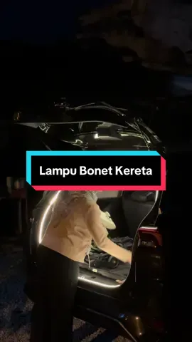 Buka bonet terus terang… literally 😆💡#lampubonet #lampu #kereta #fyp 