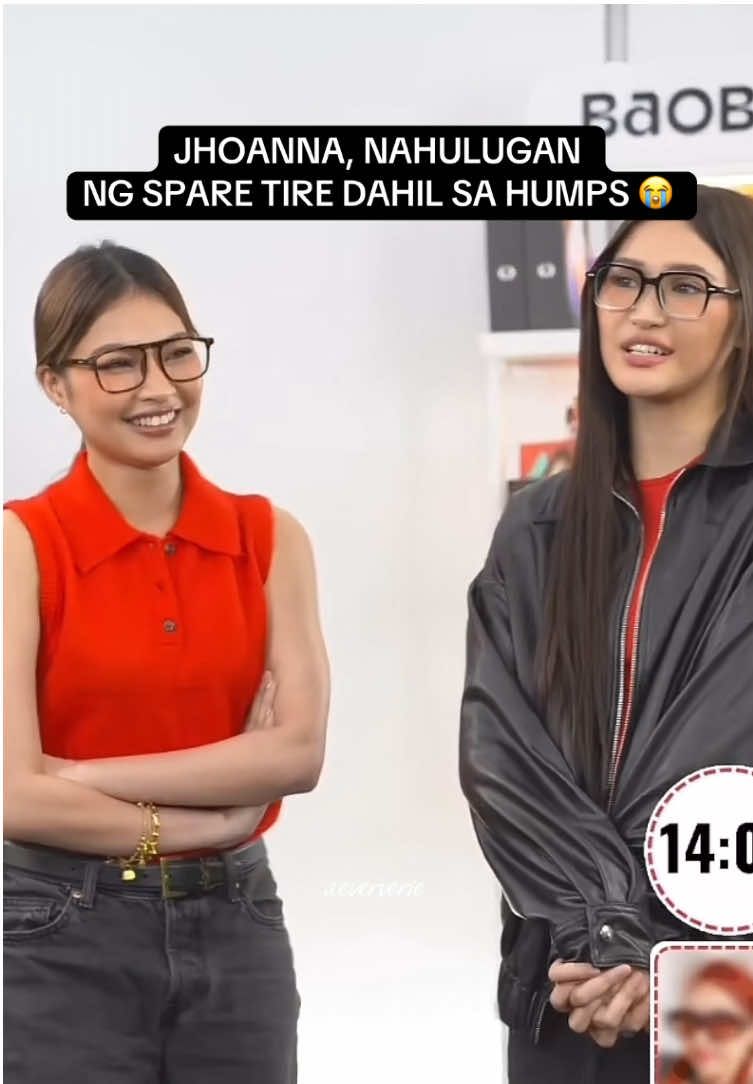 JHOANNA, NAHULUGAN NG SPARE TIRE DAHIL SA HUMPS NA HINDI NYA NAKITA 😭 Pero JHO please ingat ka next time! 🙏 @JHOANNA  #BINI #Jhoanna #funny #Baobab #fyp 