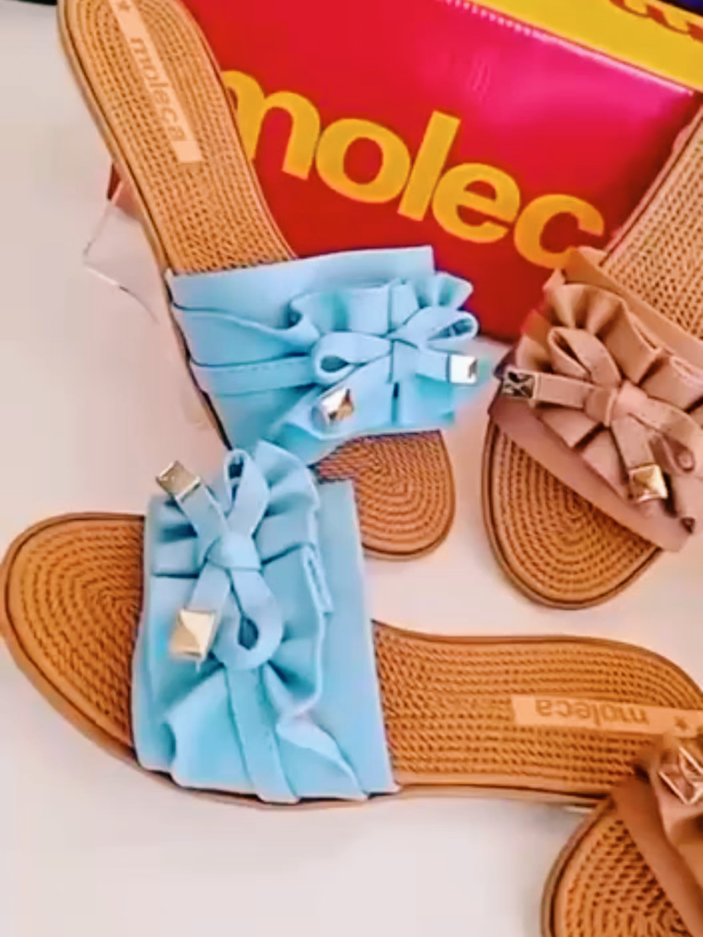 Rasteirinha Moleca Laço Super Confortável Palmilha Flex!🥰 Comenta 