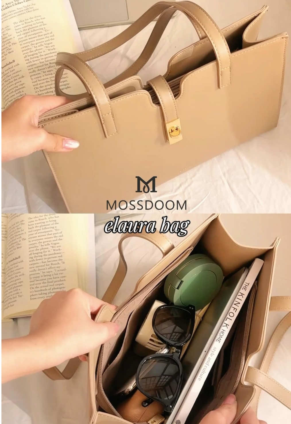 Elegant, minimal, and effortlessly chic — the Elaura Bag completes every look with a soft, classy touch 🤍👜✨ Fall in love with Elaura? Tap to shop now! 🛍️💛 #MossdoomIndonesia #WIBGajian #TimelessElegance #GajianSale #MOSSDOOMDAY 