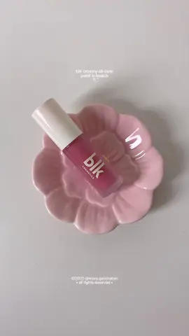 blush, eyeshadow, & lippie in one 🎀💫 #blkcosmetics #blkcreamyalloverpaint #beach #liquidblush #maragatchalian @blk cosmetics 