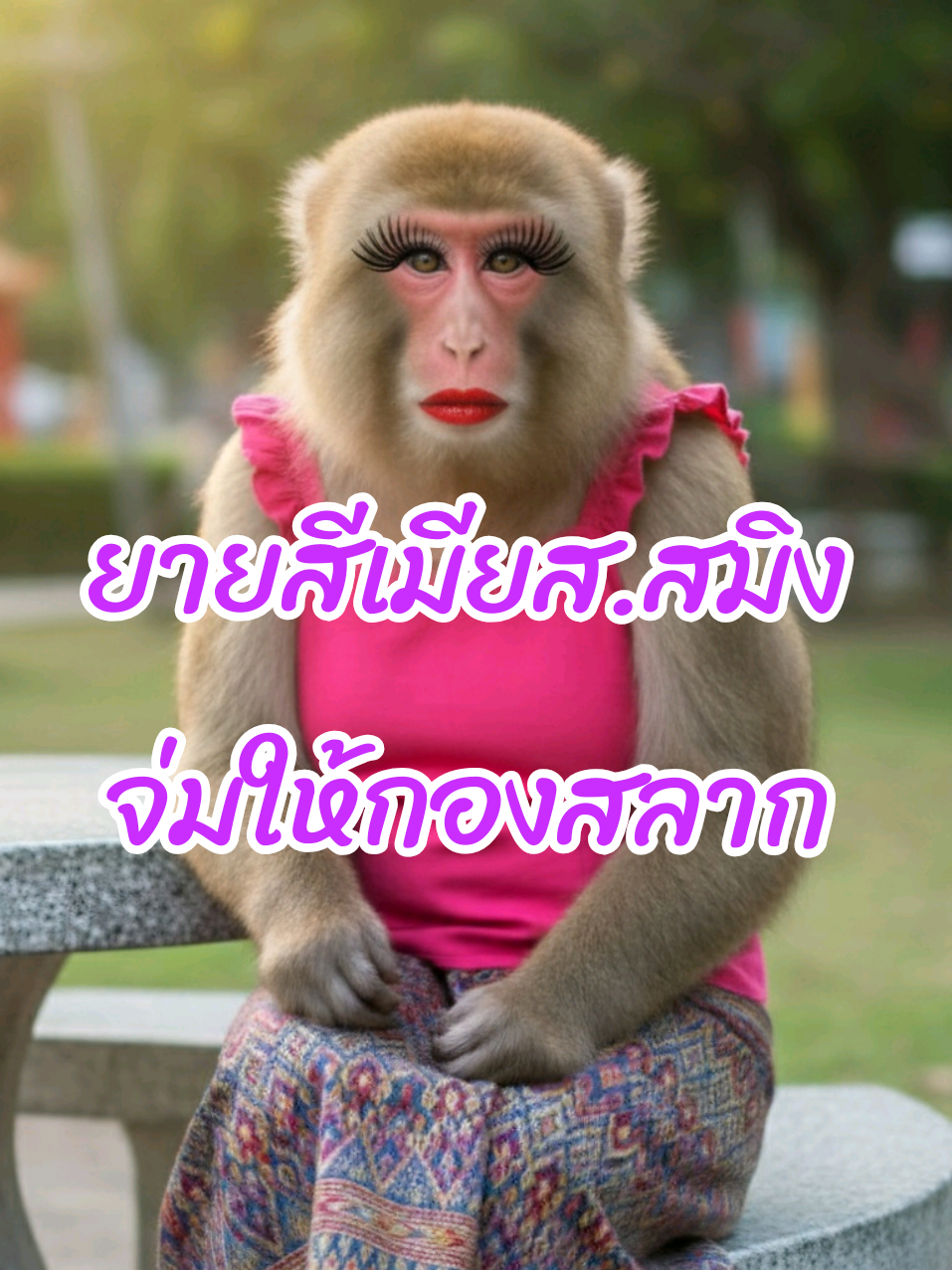 ออกให้มันตรงกับข้อยซื้อแหน่ #เทรนด์วันนี้ #viralmonkeycomedyvideo #หวย #สมิงลูกลิงกัง #ลิง 