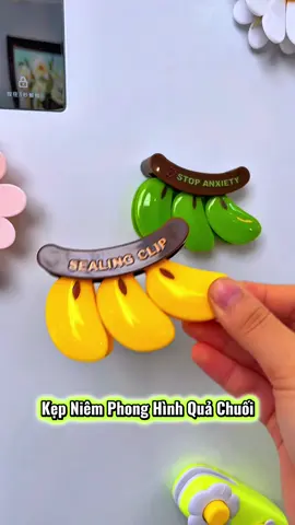 Wow! Bạn xứng đáng có chiếc kẹp niêm phong hình quả chuối đáng yêu này! Nó còn là nam châm tủ lạnh nữa chứ!! #giadungnhabep #kepmiengtuithucpham #kepniemphongmiengtui #thietthuc #jizonguyen 