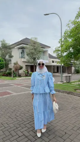 One set rok wanita ❤️ #ootdfashion #onesetrok #ootdhijab #fypviral 