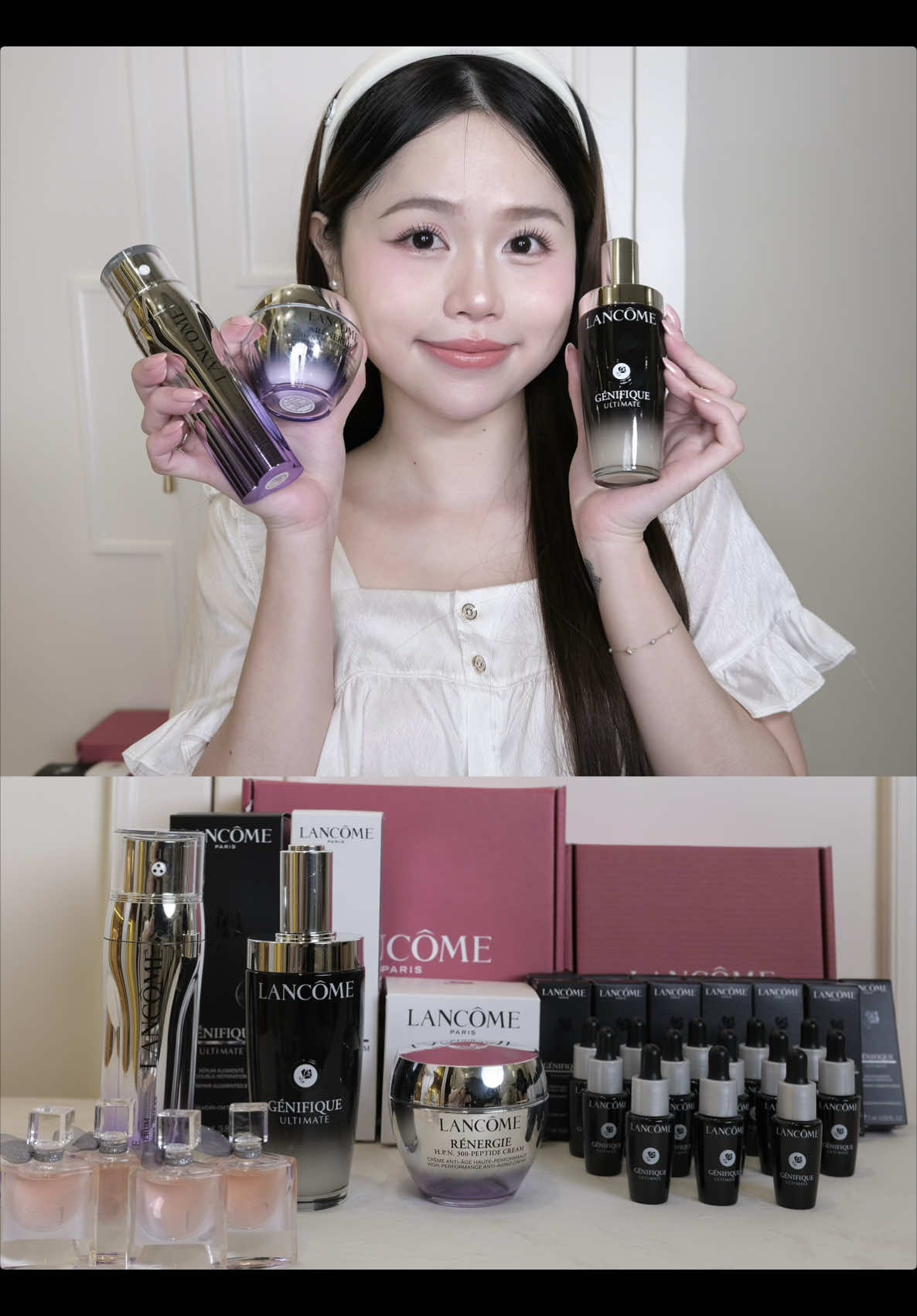 Unbox những gì HA săn sale 11.11 của chị @HannahOlala 🥰 Có chị là có 1 mớ quà hehe #huynhanh #lancome #skincare 