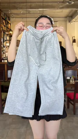 Quần Suông Nỉ 2 Da Unisex - Qu