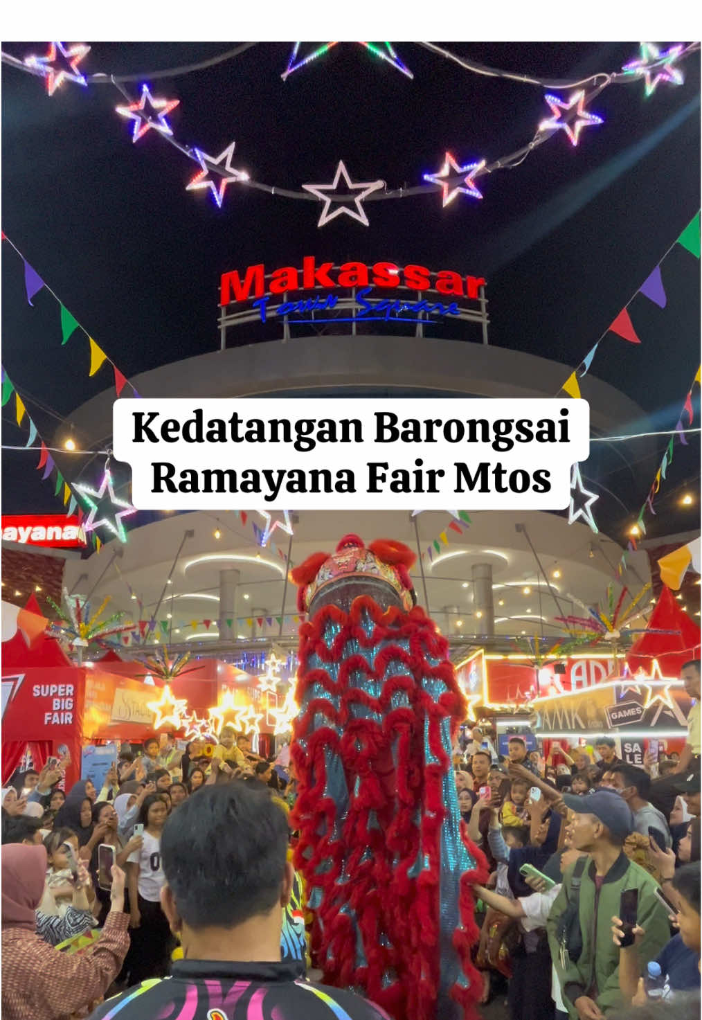 Kedatangan Barongsai🔥🔥 Ramayana Fair Makassar. #ramayanamtos #ramayanadeptstore #ramayana #makassar #fyppppppppppppppppppppppp 