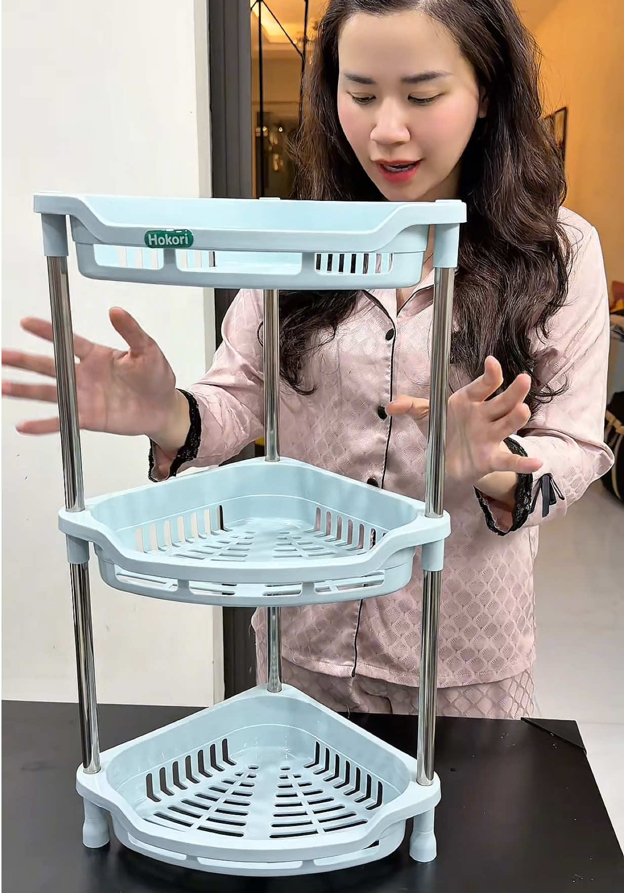 Kệ góc tường nhựa Việt Nhật để đồ đa năng tiện lợi #xuhuong #kededo #kegoctuong #kegoctuongdanang 