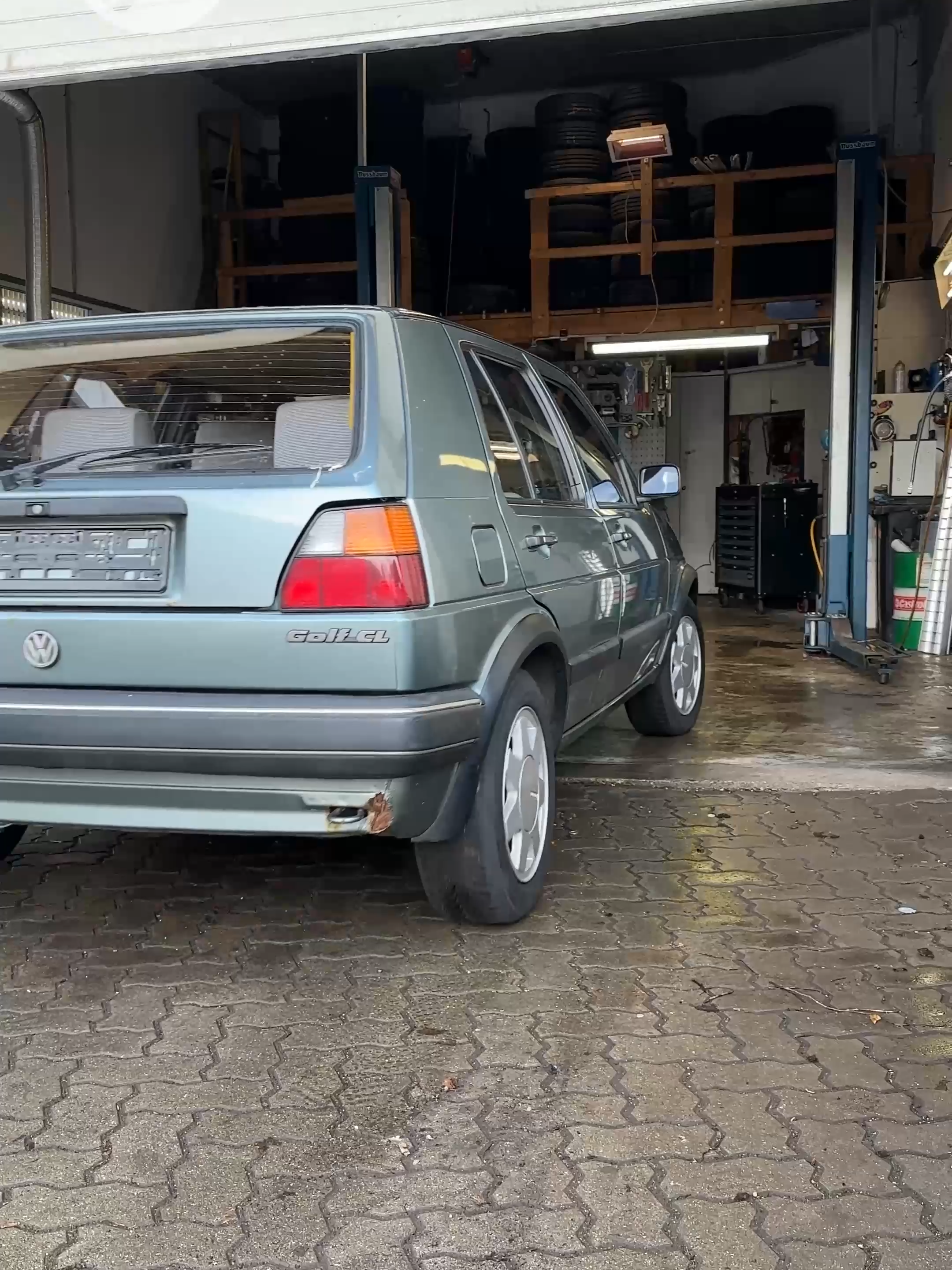 New Suspension for old Volkswagen  #volskwagen #golf
