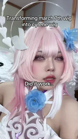 Results at the end🫡 did it work…  Did all in 2 hrs my sched so busy #hsrcreators #HonkaiStarRail #cyrene #hsrfanart #notyannana 