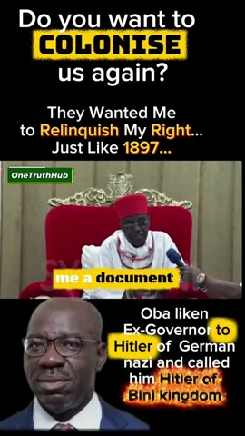 And the Oba warned: What happened in 1897 — when the British looted the Kingdom — must NEVER repeat itself.” #BeninKingdom #ObaOfBenin #1897NeverAgain #ProtectOurHeritage #beninhistory 