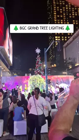 BGC GRAND TREE LIGHTING 🌲 #christmastree #christmasseason🎄 #bgc #fyppppppppppppppppppppppp 