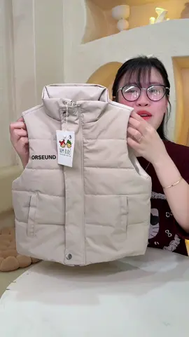 Áo phao ghile cho bé #xuhuong #thoitrangtreem 