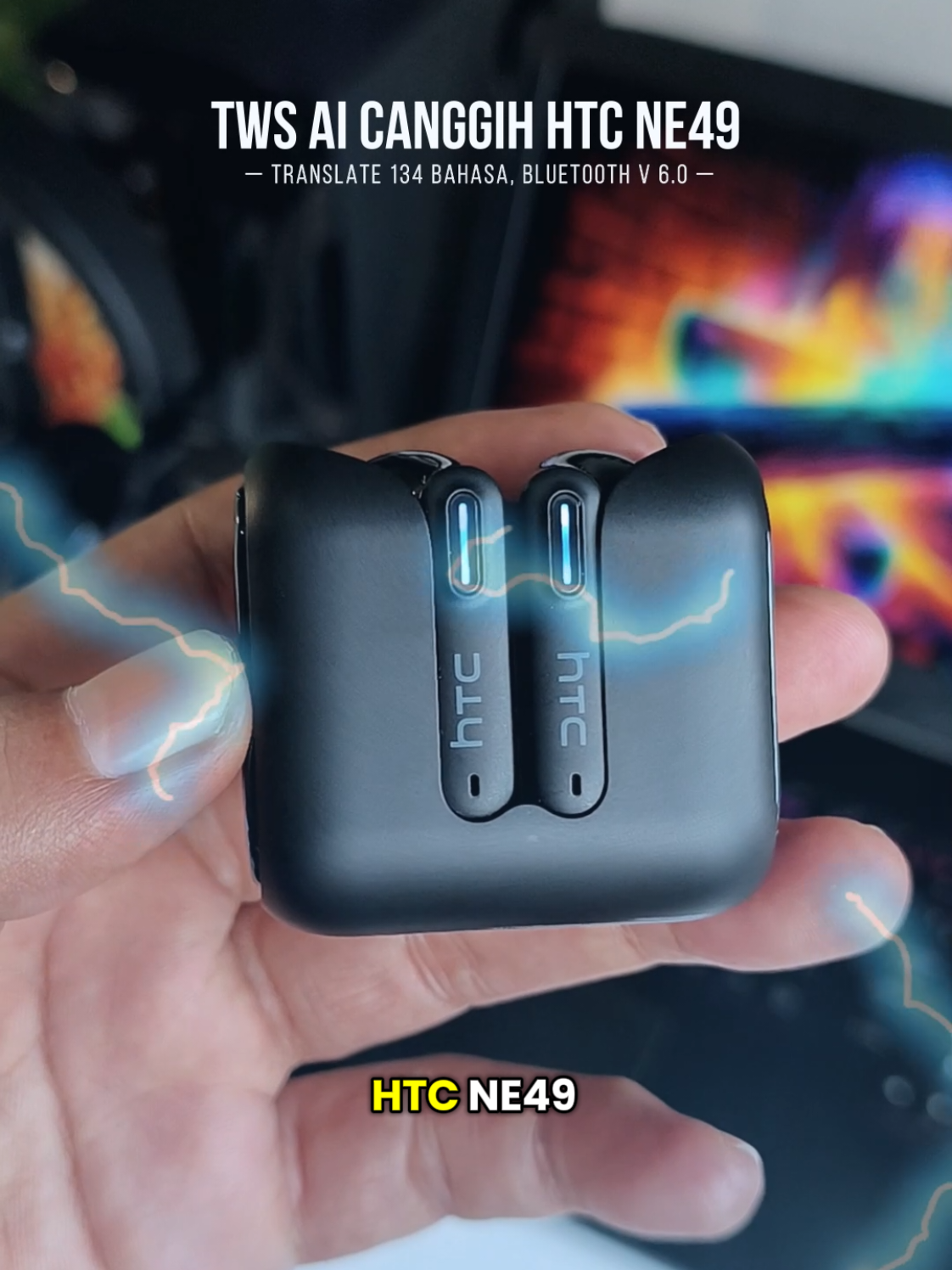 Pengen belajar bahasa asing sendiri? atau bicara dengan orang asing? Pakai ini aja TWS canggih dengan teknologi AI yang bisa menerjemahkan 134 bahasa. TWS HTC NE49 ini merupakan keluaran terbaru yah. Buat main game juga oke karena bluetoothnya sudah versi 6.0 mantep banget deh TWS HTC NE49 ini. #twshtcne49 #htcne49 #twsterjemahan #twstranslatebahasa #twsbluetooth 