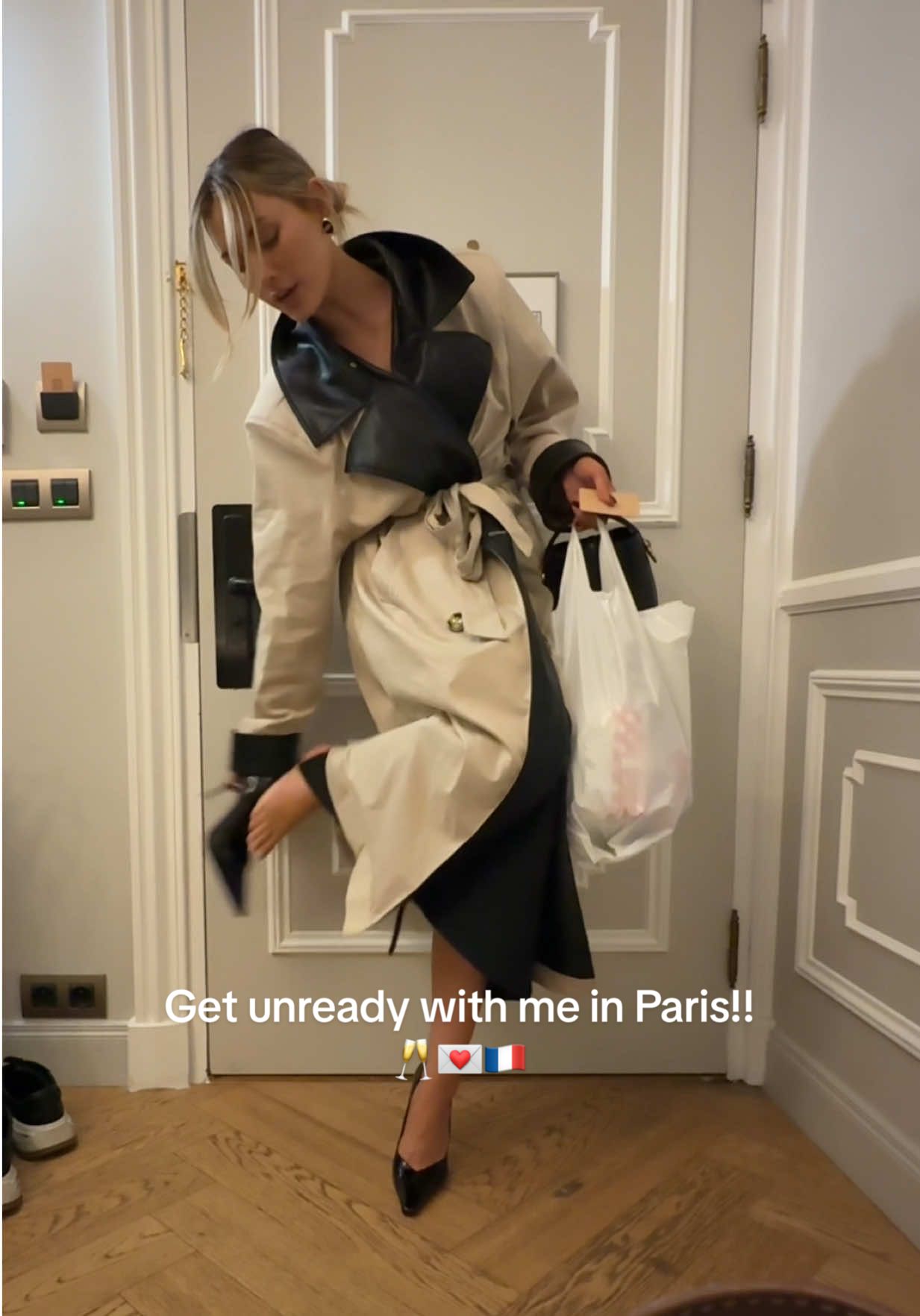 Get unready with me in Paris !! 💌🥂🇫🇷 #getunreadywithme #gurwm #paris #nightroutine 