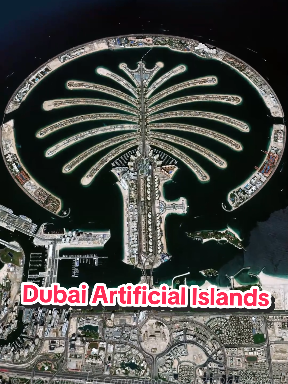 Dubai Artificial Islands #dubai #uae #geography #maps 