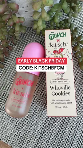 The Grinch x Kitsch Whoville Cookies Hair Perfume #tiktokshopcreatorpicks #tiktokshopblackfriday #tiktokshopcybermonday #ttsbeautybesties #SuperBrandDayBFCM   *Final Price / Shipping / Coupons / Discounts may differ based on your TikTok account, available coupons, and current promotions. Always refer to product listing for up-to-date offers. 