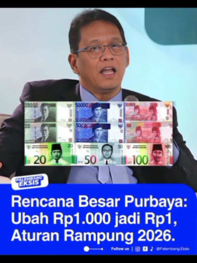 rencana besar Menkeu purbaya redenominasi mata uang Rp.1000 menjadi Rp. 1 akan segera rampung tahun 2026 #story #mantanku #fypシ゚  #viraltiktok  #fyppppppppppppppppppppppp 