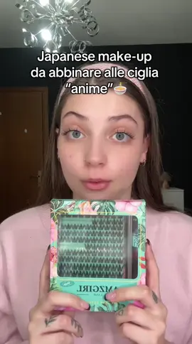 facciamo un make-up giapponese da abbinare alle ciglia “anime”🍜 @amzgirllash.eu  #japanesemakeup #makeuptutorials #lashes #makeup #fyp 
