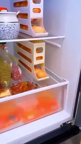 @Hisa Taira 👆🏻 Organizador Porta Ovos Suporte Dispenser 21 Ovos 4 Andares #portaovos4andares #organizaçãonageladeira #cozinhapratica #achadinhodacozinha #shopee