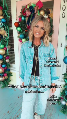 Our fave denim jacket! #areweanitem #justinbieber #denimjacket #vintagedenimjacket #pearljeans 