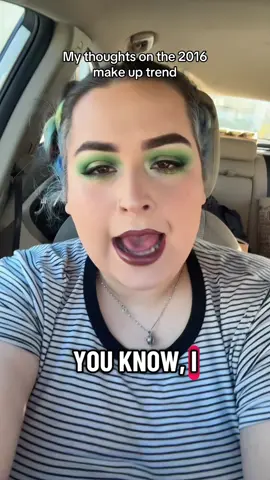 ****RANT**** LOL kidding. The thing that I love about 2016 make up more than anything is it all was about expression and artistry. It birthed so many of the popular make up artist we have today and made so many people excited to use make up for the first time in a long time. Although a good clean girl make up sometimes is needed. It’s so much more fun to go all out and see what you can do with your own face and a little bit of cream. #2016makeup #millennial #makeupartist #2000smakeup #fypシ 