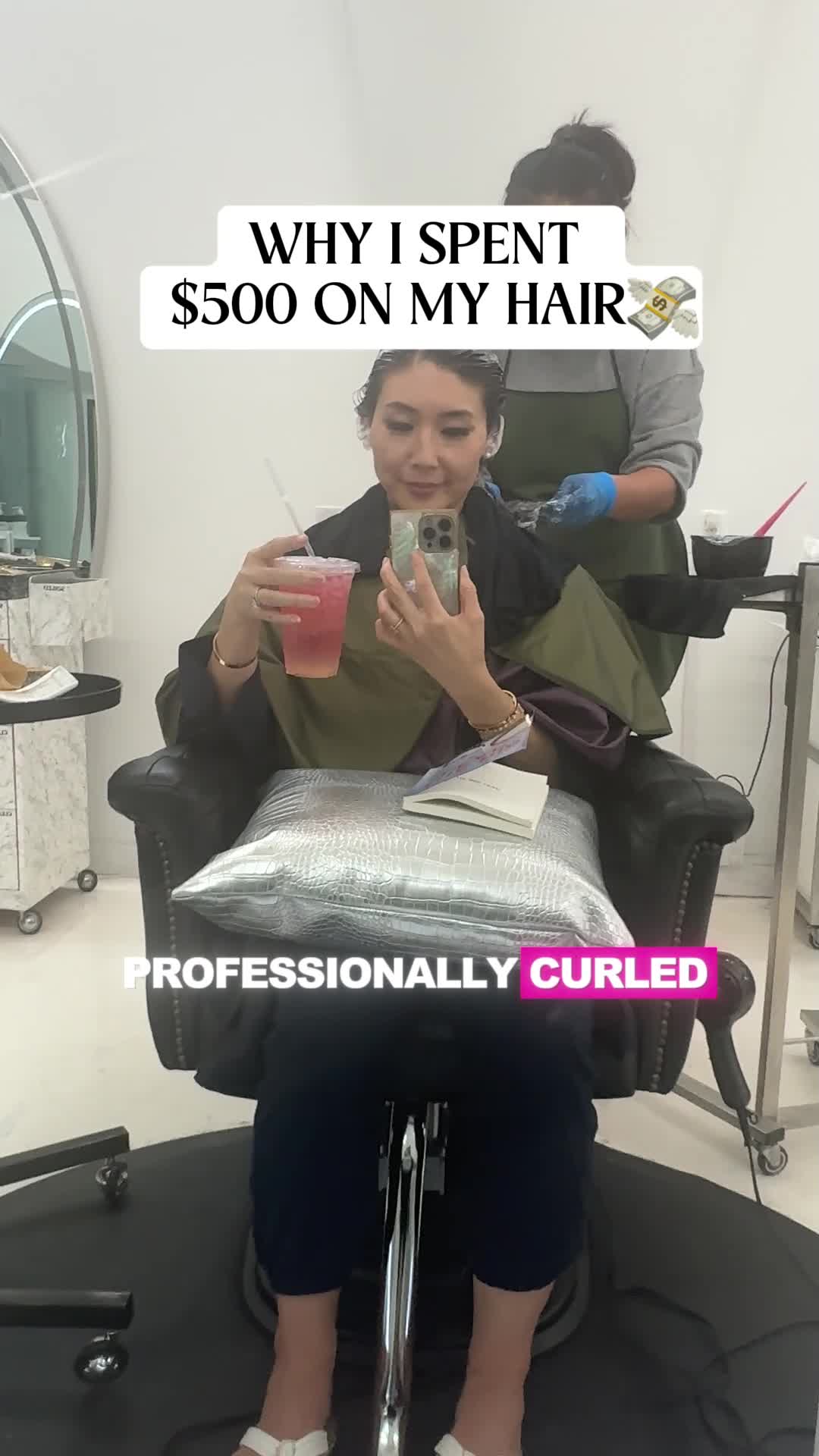 This reel is not about my hair 😆 This is about how a rich person values their time and is willing to invest in themselves to save it. #millionaire #selfgrowth #successmindset #richenenergy #wealth