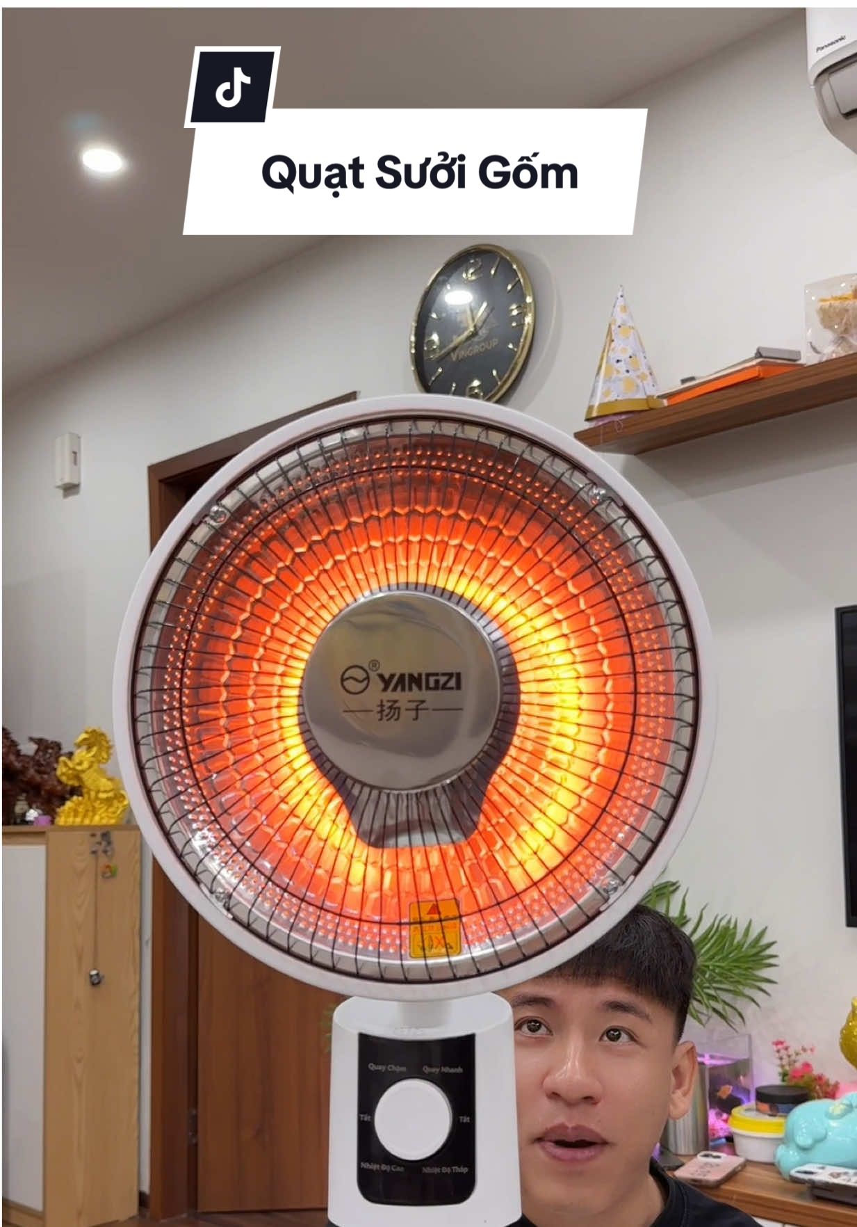 Quạt sưởi ấm #haohomhinh #quatsuoigom 