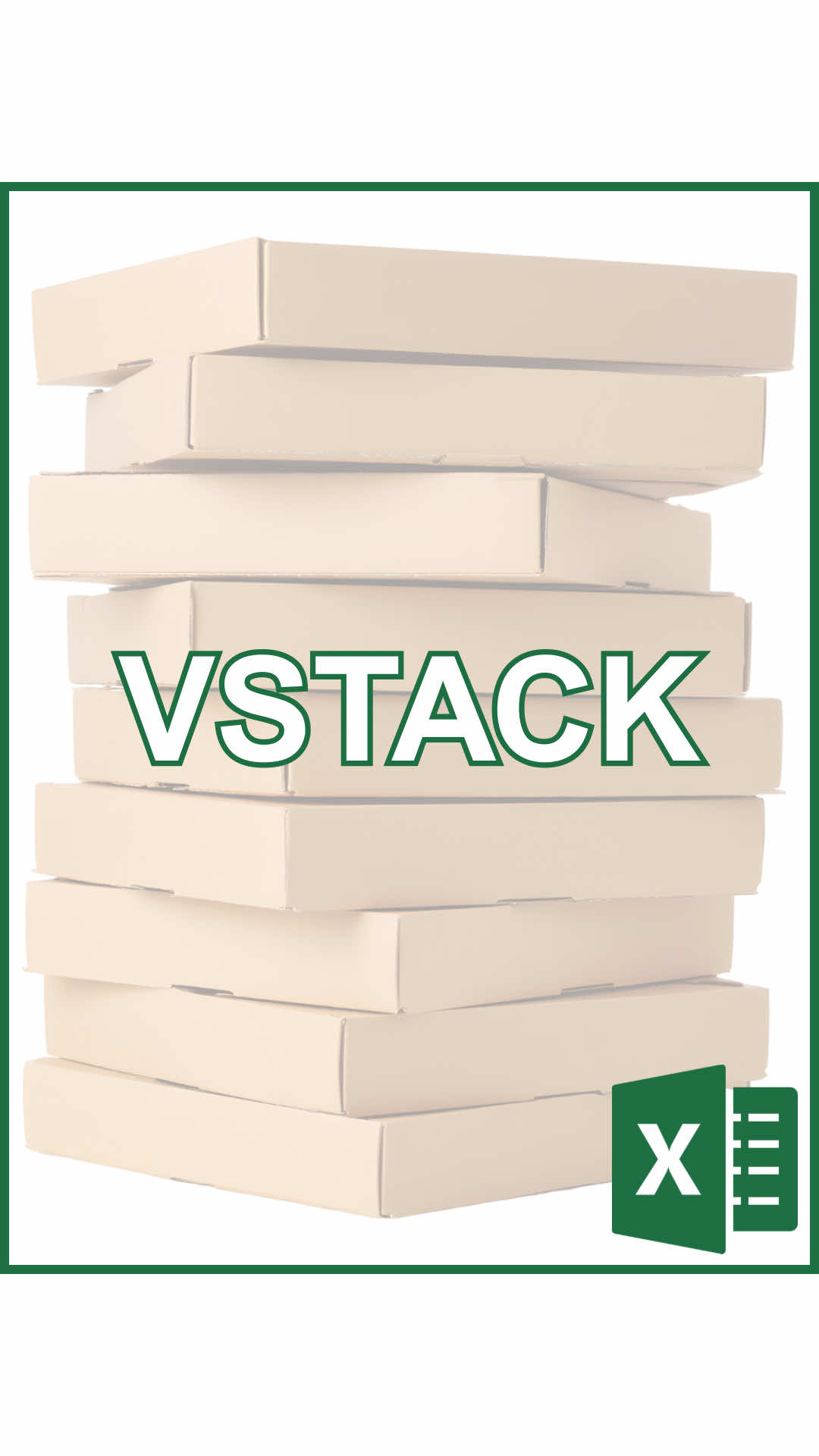 VSTACK in Excel‼️ #cheatsheets #excel #exceltips #googlesheets #tutorials 