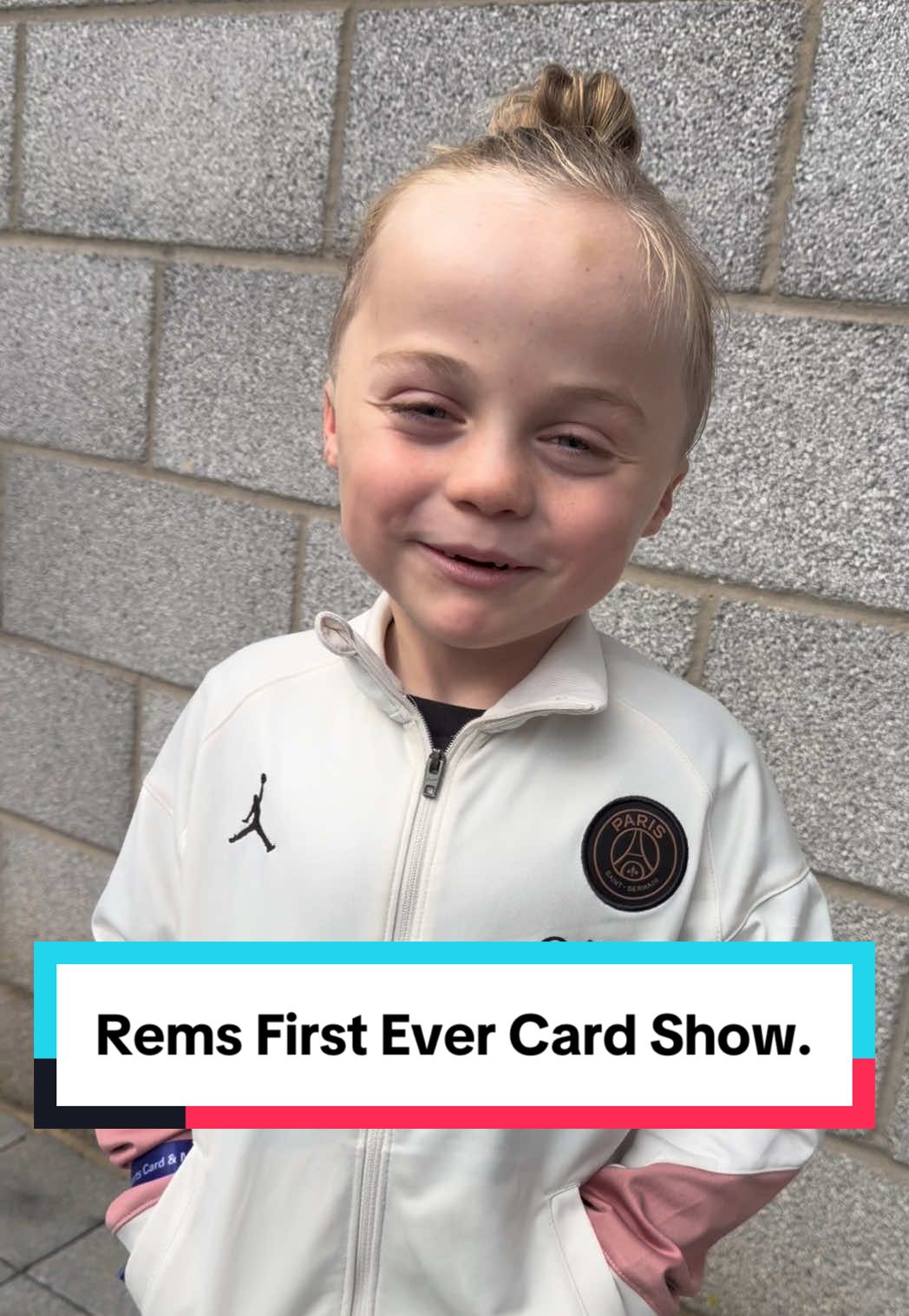 Rems First Ever Card Show. #foryoupage #foryou #fyp #viral #funnykidsoftiktok 