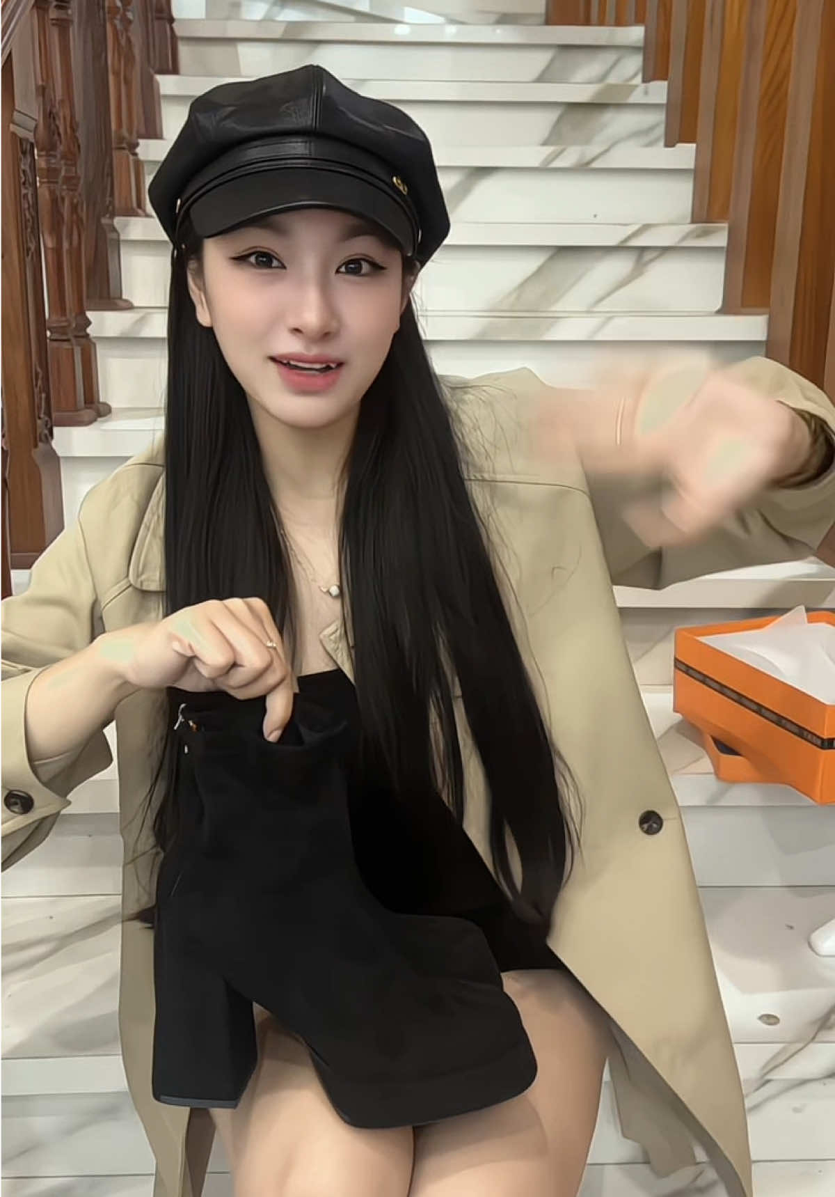 1 màu đen đen , 1 em bốt đen cho chị em nào thích tone này ạ #review #bốtnữ #xuhuongtiktok #nhungđỗ 