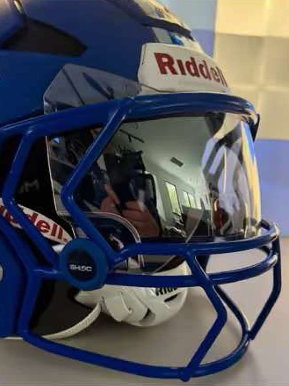 How to Put a @SHOC Visors on a Riddell Axiom ⚡️ #americanfootball #gridiron #foryourpage #nfl #foryou 