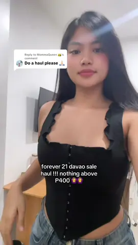 Replying to @MommaQueen 👑 Forever 21 Davao crazy sale haul!!! I wasn’t able to include everything 🤣 some of the items were in XL, so I still had to get them altered :) #davao #fyp 