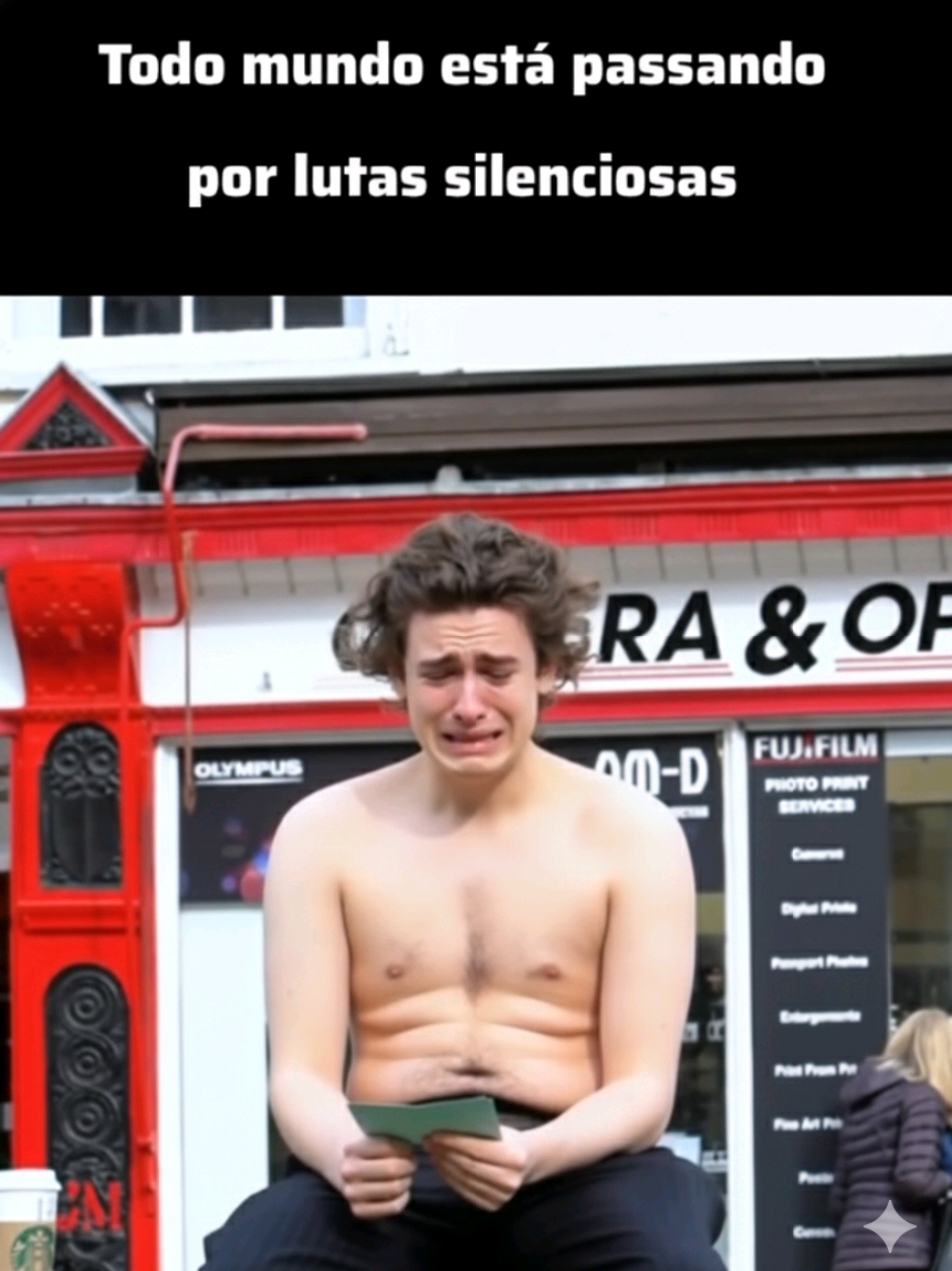 Todo mundo está passando por lutas silenciosas* Seja Gentil ✨  . . . . . . . . . #depressao #viral #motivacao #fyp #inspiração 