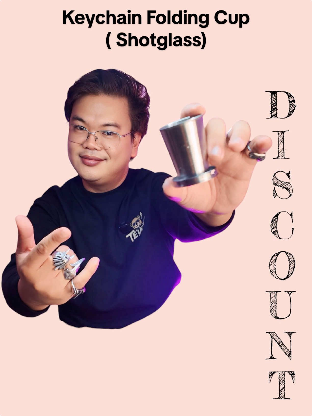 Kung laway concious ka sa inuman ito para sayo ! Anytime ,anywhere mayron ka ng baso. Kaya check out na ! #portableshotglass #foldableshotglass #foldingcup #stainlesscup #keychainshotglass 