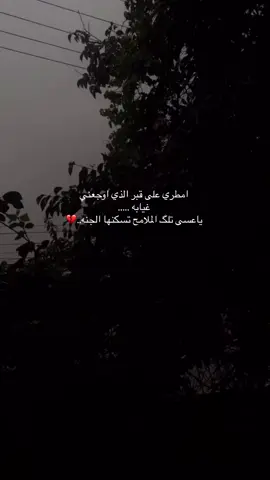 في أجفني دمعًا على فقدك أذا أنزلتهُ الكونَ ارتوى...💔