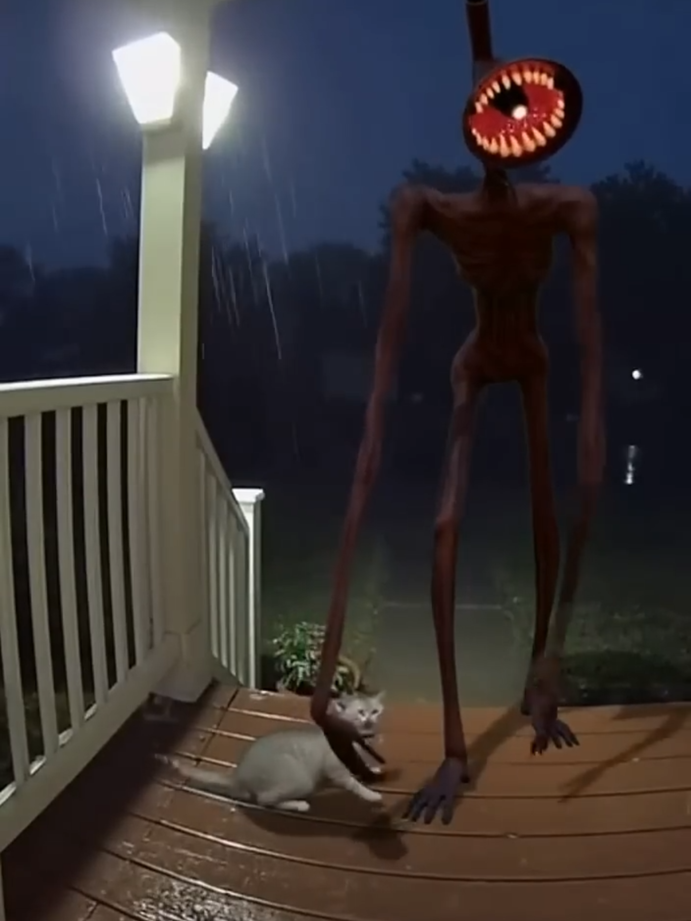 Siren head eats cat 😭😰 #sirenhead #scary #sora2 #soraai #viral #horror #shorts #ai #aivideo #fyp #viralvideos #scarystory #cat