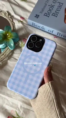 Replying to @dreya 𐙚 ✧˖*°࿐ always inlove with blue color cases! 🎐🫧🦋 #magneticcase #phonecase #plaidcase #bluecase #iphonecase 