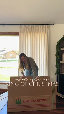 And she’s up! I absolutely love my @kingofchristmas Christmas tree! It looks and feels so realistic and the lights are incredible 🌲✨ Stay tuned to see it decorated!  Tree details ⤵️  7.5’ Scarlet Fir Artificial Christmas tree with 800 warm white LED lights  Comment TREE for link 🌲  @King of Christmas®  #kingofchristmas #ad #gifted  https://liketk.it/5y6wB