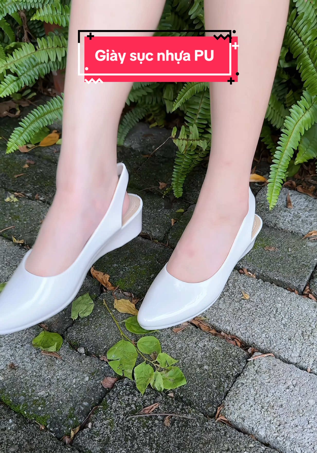 Giày sục nhựa PU mũi nhọn #linhsamiu #giaynu #giayeva 
